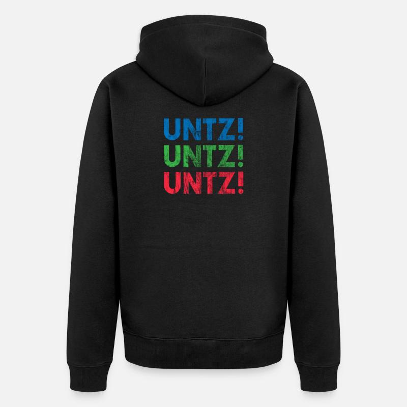 EDM Électronique Dance Techno Rave - Veste à capuche bio Premium Unisexe - noir