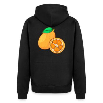 Kumquats Kumquat Dwarf Oranges Dwarf Pomeranzen - Unisex Premium Organic Zip Hoodie - black - Back - Nico (187cm)