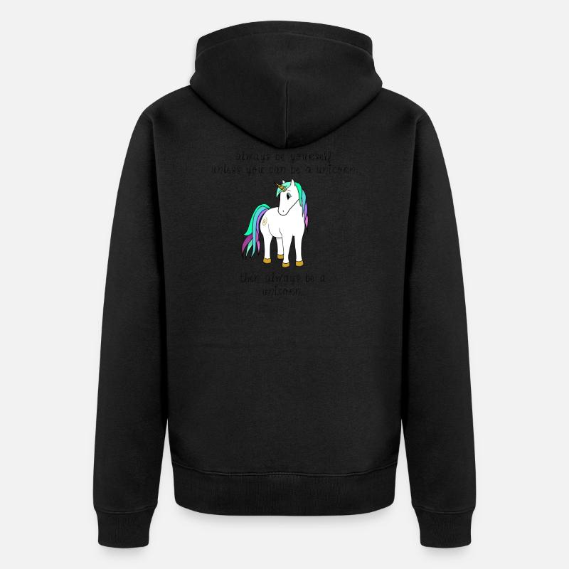 Soyez toujours vous-même. - Veste à capuche bio Premium Unisexe - noir