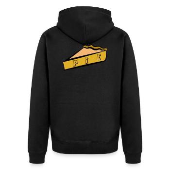 Un morceau de gâteau cadeau - Veste à capuche bio Premium Unisexe - noir - Dos - Nico (187cm)