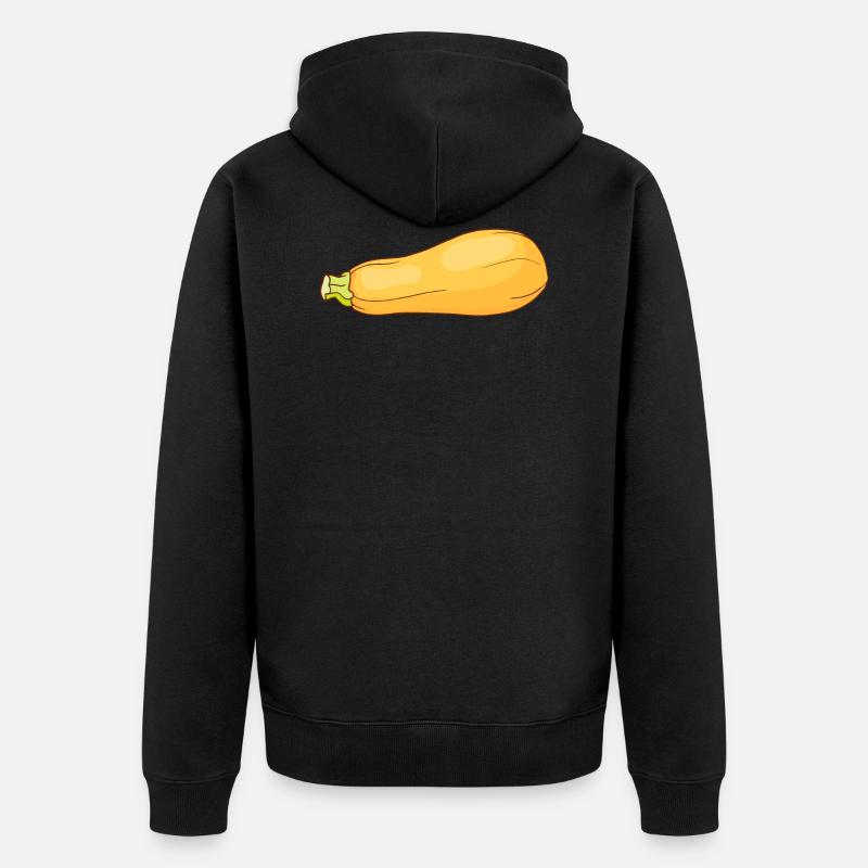 Courgette, courgettes, courgette - Veste à capuche bio Premium Unisexe - noir