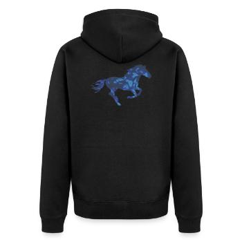 Cheval de cheval - Veste à capuche bio Premium Unisexe - noir - Dos - Nico (187cm)