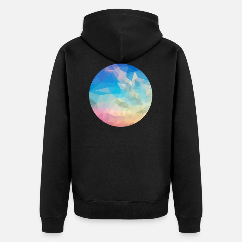 Abstract - Veste à capuche bio Premium Unisexe - noir