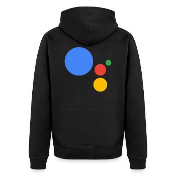 Google Logo Merch! - Veste à capuche bio Premium Unisexe - noir - Dos - Nico (187cm)