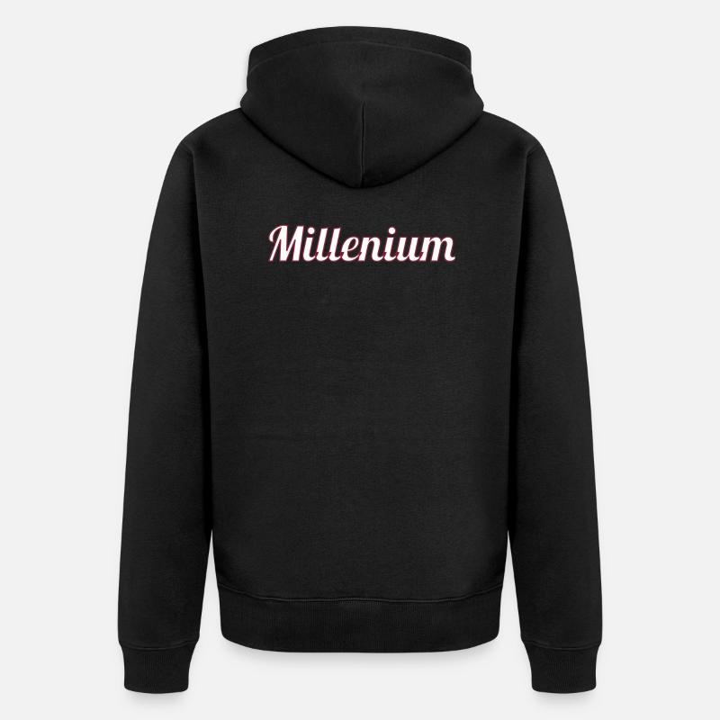 Millenium - Veste à capuche bio Premium Unisexe - noir
