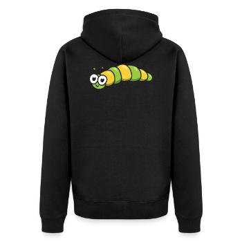 chenille - Veste à capuche bio Premium Unisexe - noir - Dos - Nico (187cm)