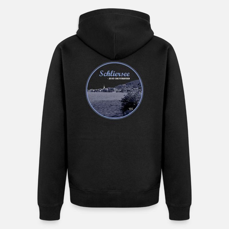 Schliersee I - Veste à capuche bio Premium Unisexe - noir