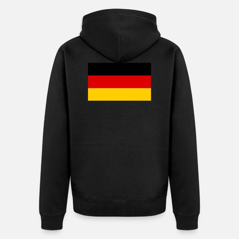 Drapeau allemand - Veste à capuche bio Premium Unisexe - noir