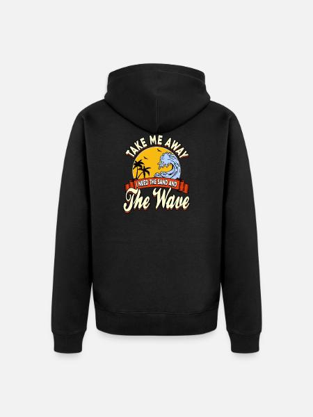 Cool Summer Shirt 2018 - Unisex Premium Organic Zip Hoodie - black
