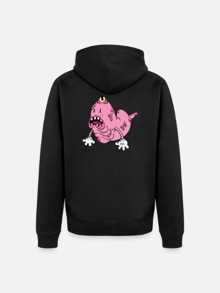 Sample - Unisex Premium Organic Zip Hoodie - black