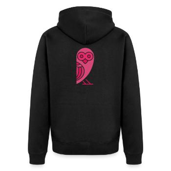Poussins de hiboux - Veste à capuche bio Premium Unisexe - noir - Dos - Nico (187cm)