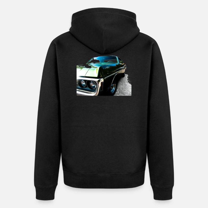 Dodge - Unisex Premium Bio Zip Hoodie - Schwarz