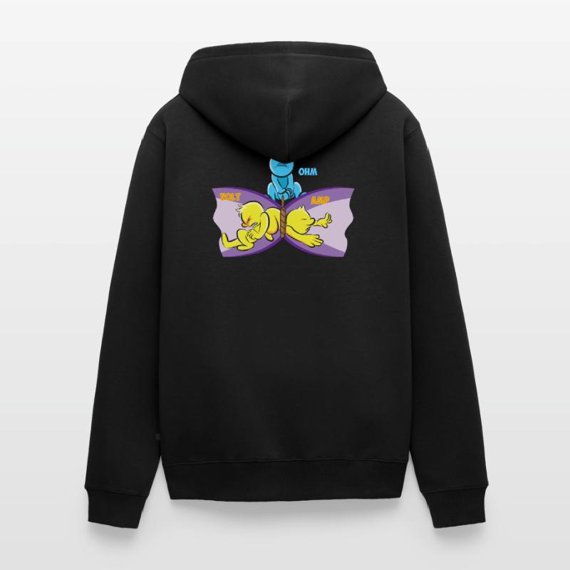 Ohm law electrical engineering physics physicist gift Unisex Premium Organic Zip Hoodie