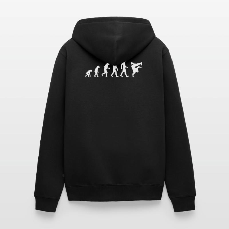 Evolution Breakdance motif as a gift Unisex Premium Organic Zip Hoodie