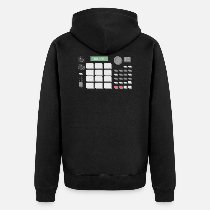 88 BPM MPC 500 - Veste à capuche bio Premium Unisexe - noir