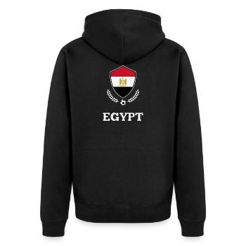 Egypte egyptian équipe de football cadeau idée cadeau - Veste à capuche bio Premium Unisexe - noir - Dos - Nico (187cm)