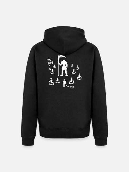 Fantastisk WoW Shirt: mig vs min guild i raid - Ekologisk premiumluvjack unisex - svart