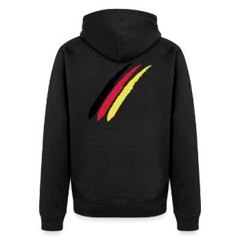 Allemagne cadeau de fan allemand - Veste à capuche bio Premium Unisexe - noir - Dos - Nico (187cm)