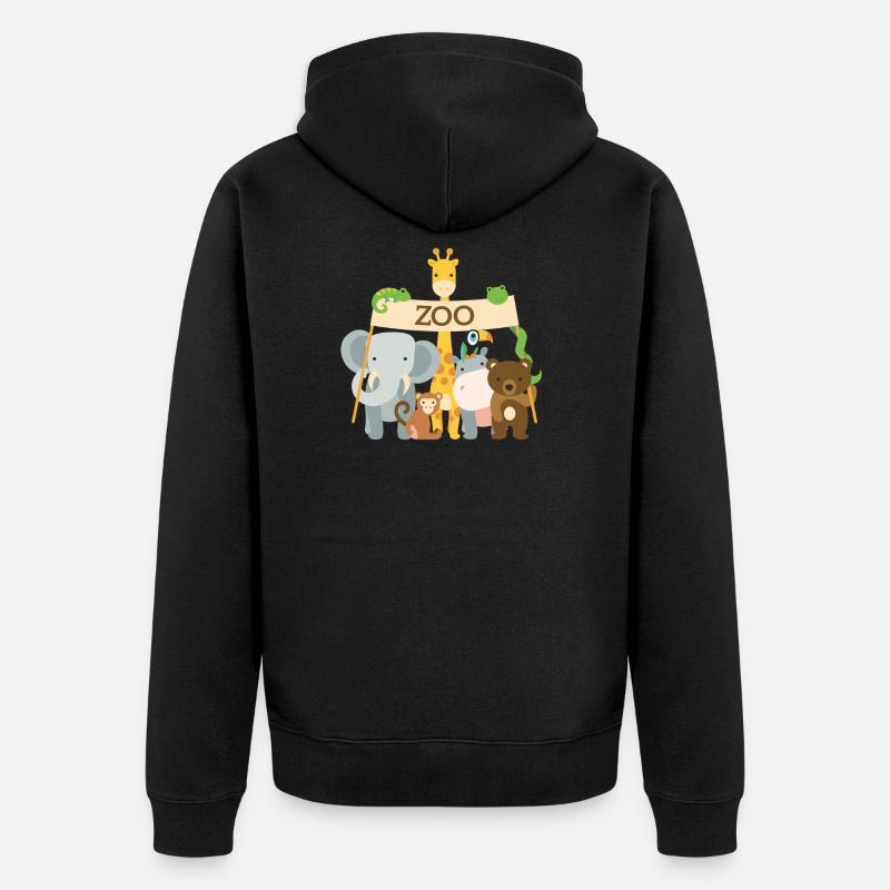 zoo - Veste à capuche bio Premium Unisexe - noir