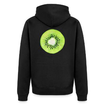 Kiwi - Veste à capuche bio Premium Unisexe - noir - Dos - Nico (187cm)