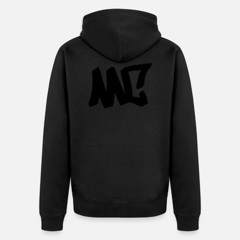 MC - HipHop. Graffiti. rap - Veste à capuche bio Premium Unisexe - noir