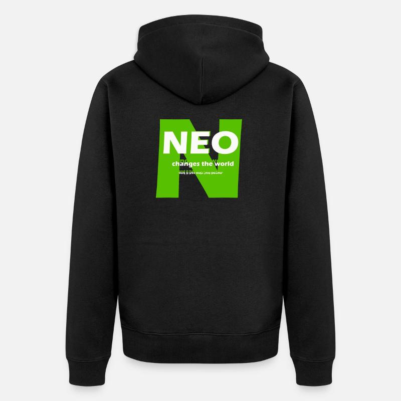 Neo changes the world - Veste à capuche bio Premium Unisexe - noir