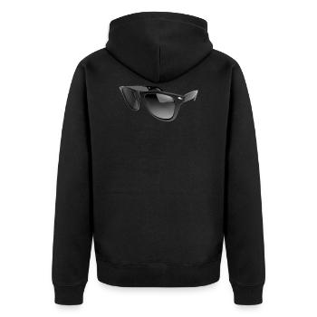 Lunettes de soleil - Veste à capuche bio Premium Unisexe - noir - Dos - Nico (187cm)