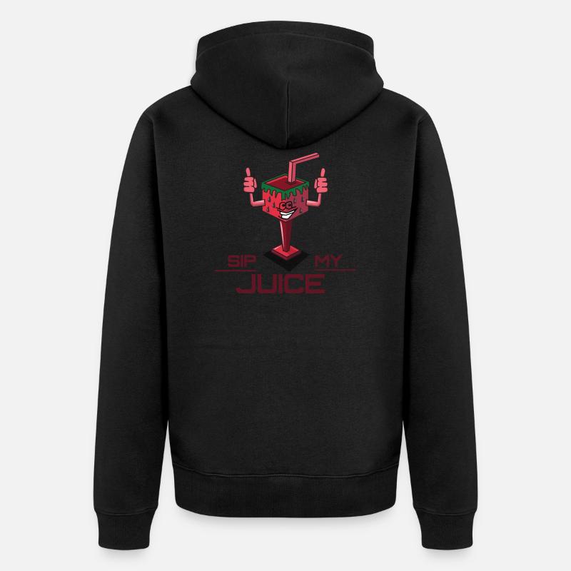Siroter mon jus - Veste à capuche bio Premium Unisexe - noir