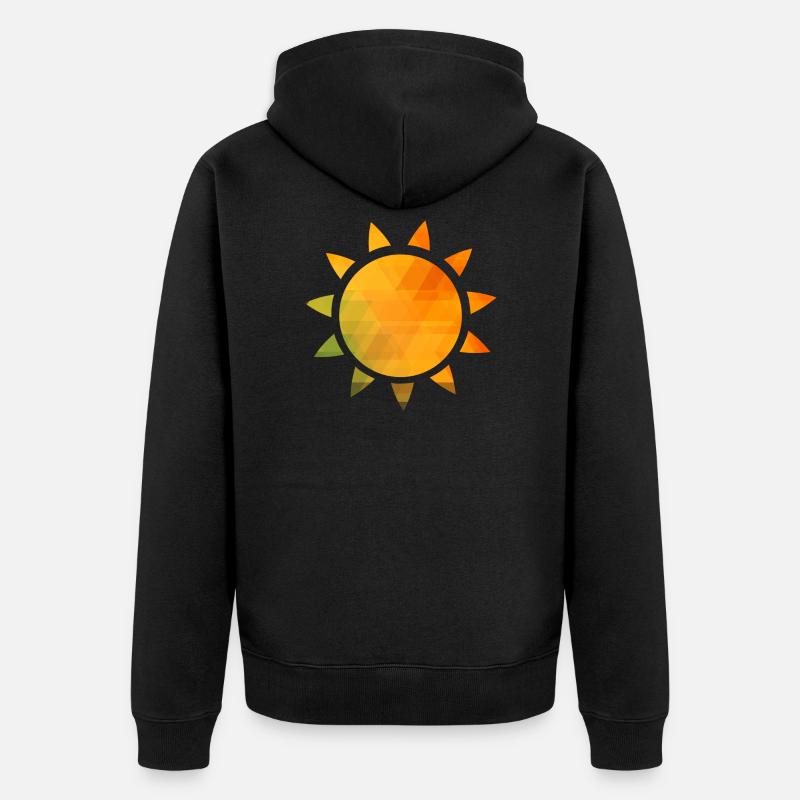 Soleil - Veste à capuche bio Premium Unisexe - noir