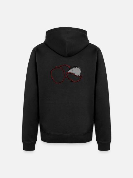 litchi - Veste à capuche bio Premium Unisexe - noir