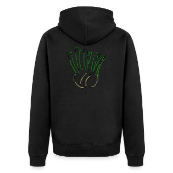 fenouil - Veste à capuche bio Premium Unisexe - noir - Dos - Nico (187cm)