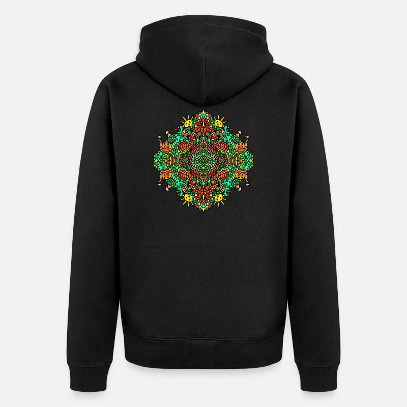 Couleurs d'été - Veste à capuche bio Premium Unisexe - noir