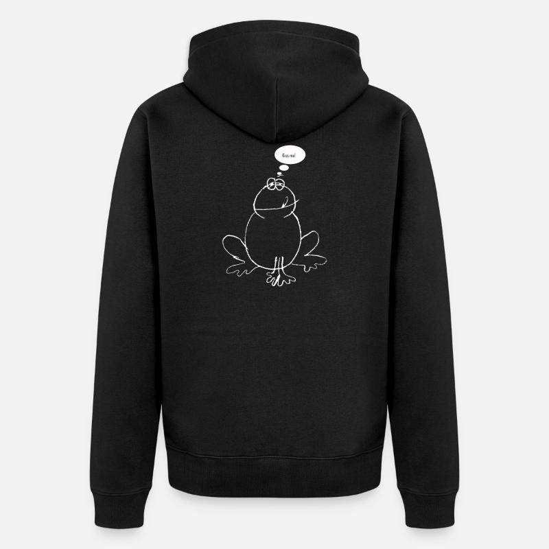 Grenouille Grenouille Prince - Veste à capuche bio Premium Unisexe - noir