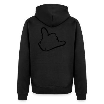 Shaka - Veste à capuche bio Premium Unisexe - noir - Dos - Nico (187cm)