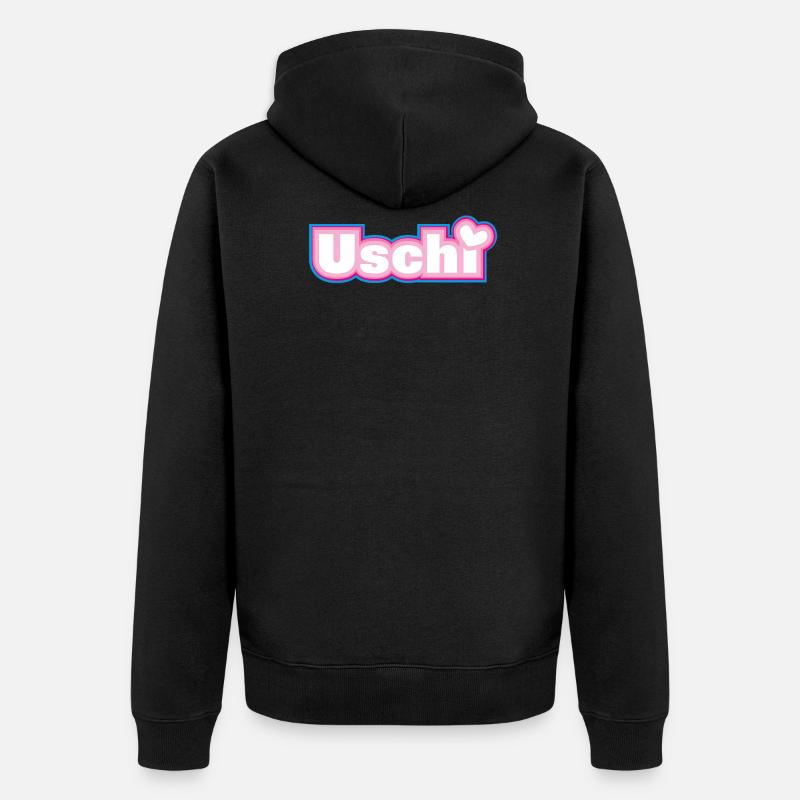 Uschi - Veste à capuche bio Premium Unisexe - noir