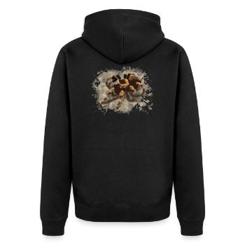 Tarentule araignée - Veste à capuche bio Premium Unisexe - noir - Dos - Nico (187cm)