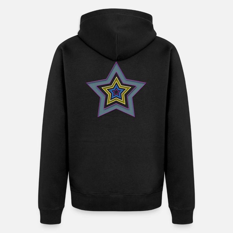 Star dans l'étoile - Veste à capuche bio Premium Unisexe - noir
