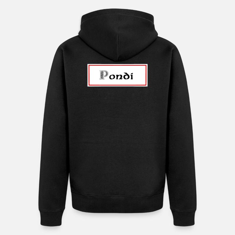 pondi pontivy - Veste à capuche bio Premium Unisexe - noir