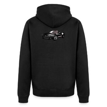Voiture de sport - Veste à capuche bio Premium Unisexe - noir - Dos - Nico (187cm)