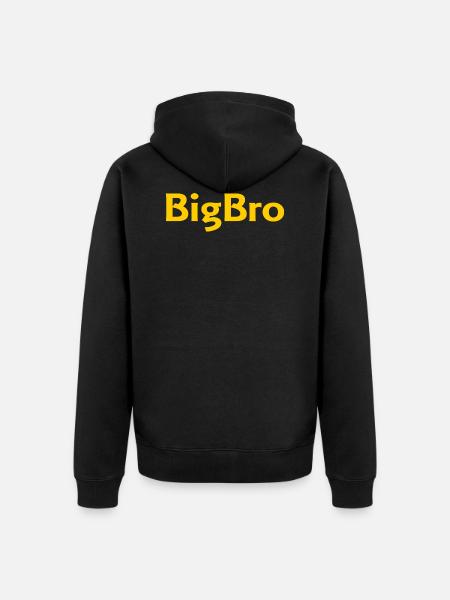 Big Bro - Unisex Premium Bio Zip Hoodie - Schwarz