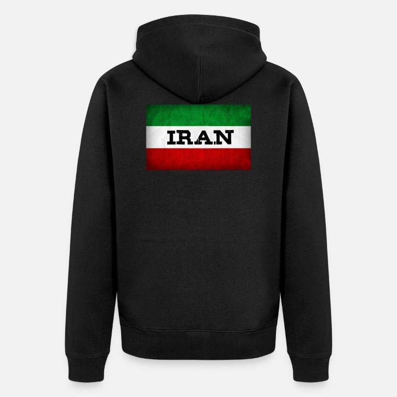 IRAN - Veste à capuche bio Premium Unisexe - noir