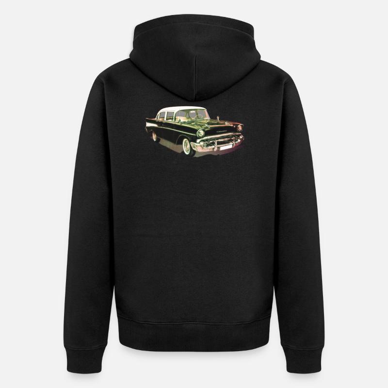 Oldtimer - Unisex Premium Bio Zip Hoodie - Schwarz