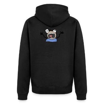 Panique sans pitié - Veste à capuche bio Premium Unisexe - noir - Dos - Nico (187cm)