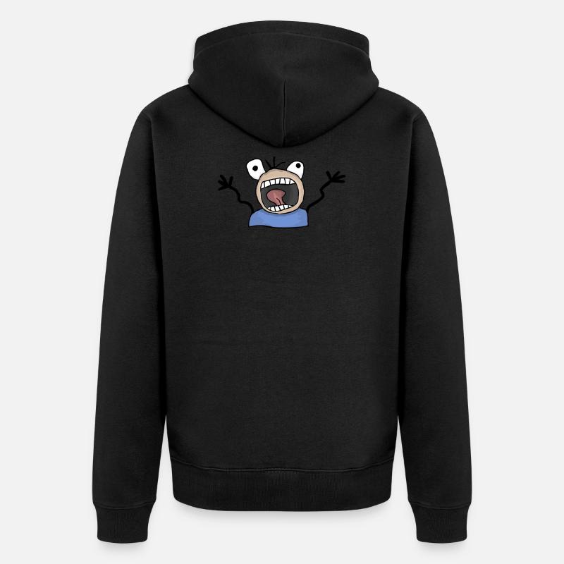 Panique sans pitié - Veste à capuche bio Premium Unisexe - noir