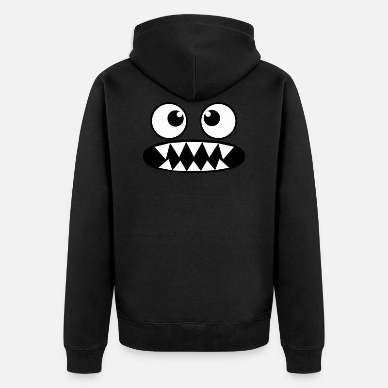 Nom Nom - Unisex Premium Bio Zip Hoodie - Schwarz