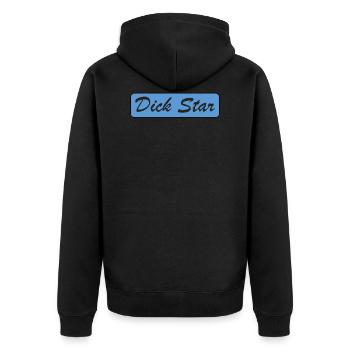 Dick Star Design - Veste à capuche bio Premium Unisexe - noir - Dos - Nico (187cm)