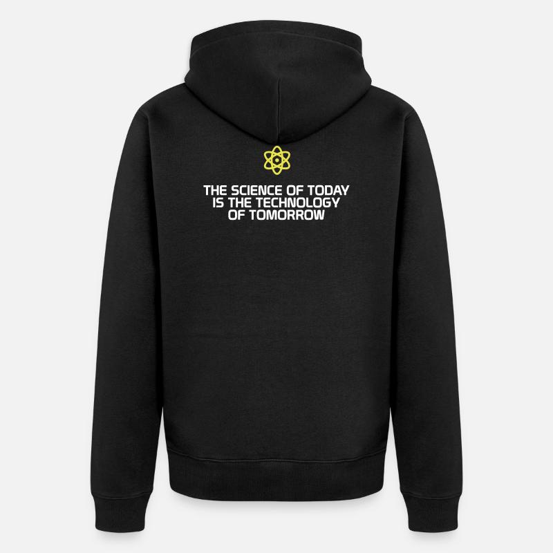 La science. La science. cadeau - Veste à capuche bio Premium Unisexe - noir