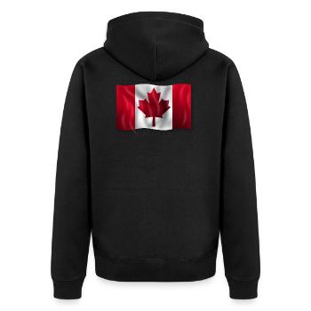 Canada Canada drapeau cool stylish - Veste à capuche bio Premium Unisexe - noir - Dos - Nico (187cm)