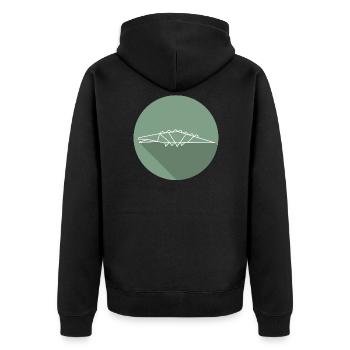 crocodile - Veste à capuche bio Premium Unisexe - noir - Dos - Nico (187cm)