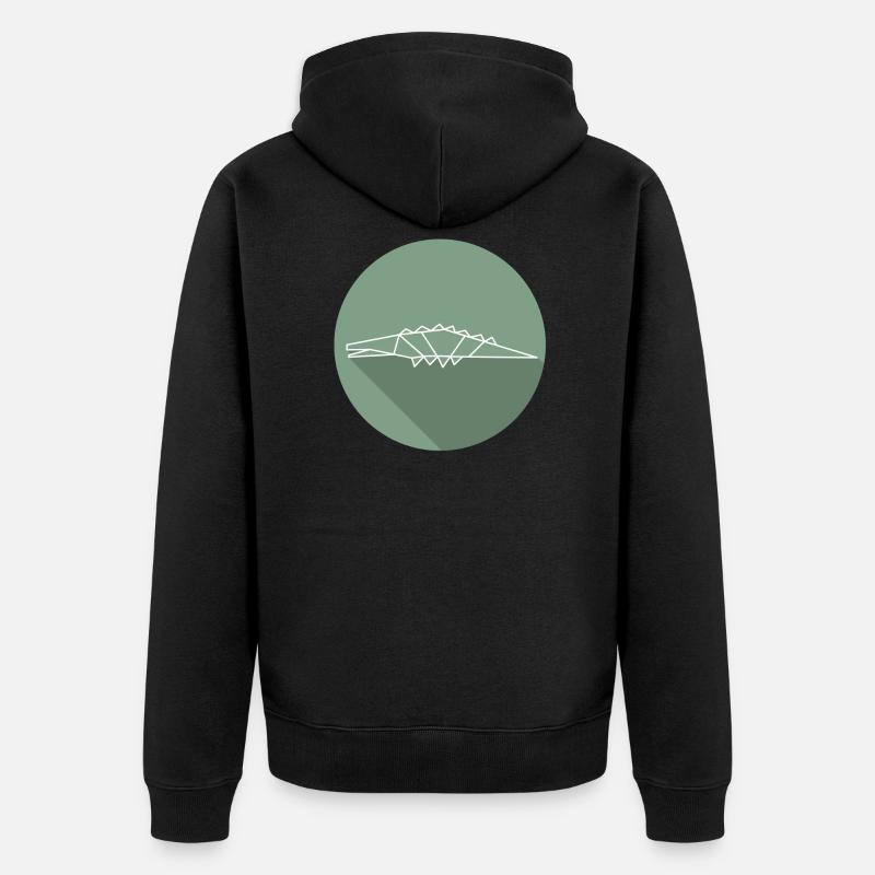 crocodile - Veste à capuche bio Premium Unisexe - noir